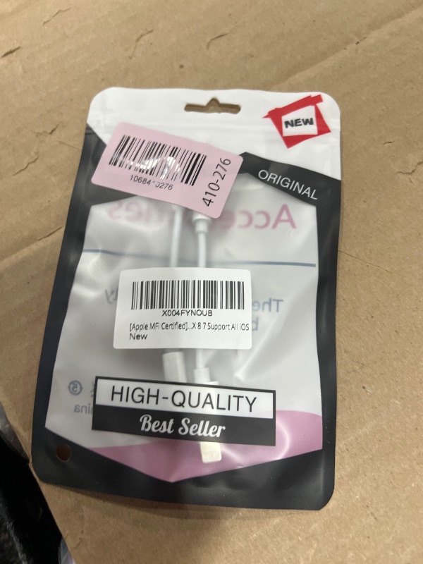 Photo 1 of [Apple MFi Certified]2 Pack iPhone Headphone Adapter,Lightning to 3.5 mm Headphone/Earphones Dongle Jack Adapter Audio Aux Cable Converter Compatible with iPhone14 13 12 11 XS XR X 8 7 Support All iOS