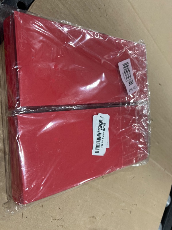 Photo 1 of 100 Pack Colorful #10 Business Envelopes Self Seal Standard Envelopes for Office Checks, Business, Letter Mailing Invoices, 4.13 x 9.49 Inches (Red)