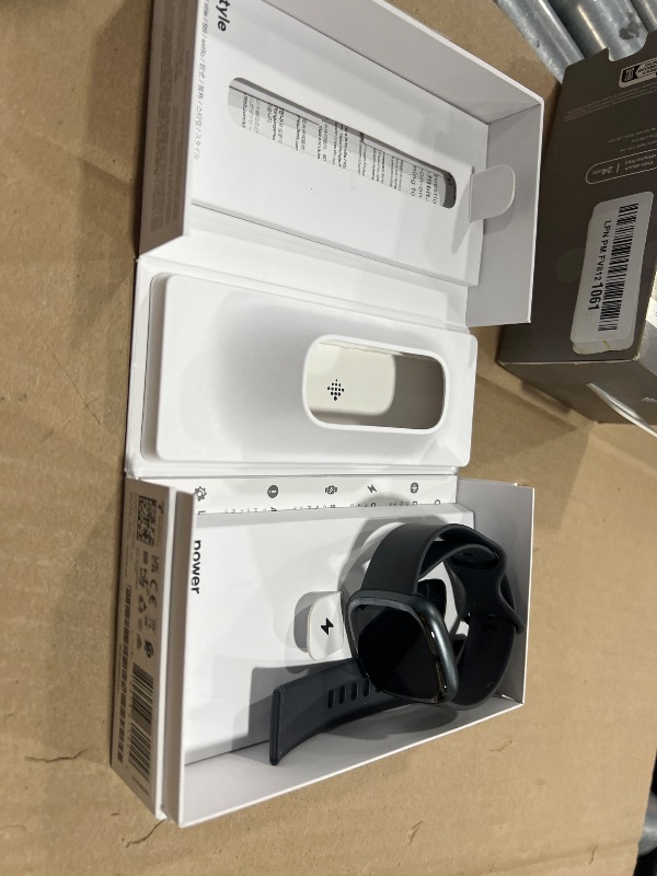 Photo 1 of Fitbit Sense 2 Advanced Health and Fitness Smartwatch with Tools to Manage Stress and Sleep, ECG App, SpO2, 24/7 Heart Rate and GPS, Shadow Grey/Graphite, One Size (S & L Bands Included)