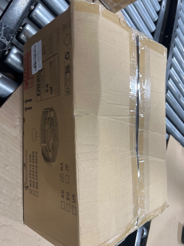 Photo 1 of DLLT Caged Ceiling Fan with Light: 20" Farmhouse Fandelier with Lights and Remote & APP - Black Rustic Semi Flush Mount Bladeless Ceiling Fans Enclosed Fan for Bedroon Kitchen Living Dining Room