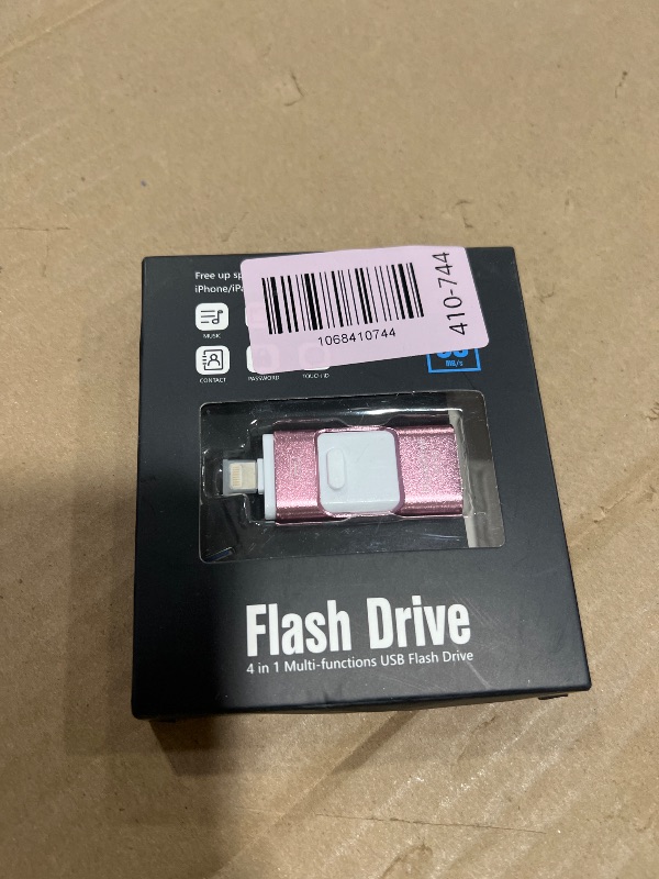 Photo 1 of MFi Certified Flash Drive for iPhone 512GB, Photo Stick Memory Stick for iPad, USB Thumb Drive for Photos Videos Transfer & Backup, External Storage Compatible for iPhone/Android/PC/Mac (Light Pink)
