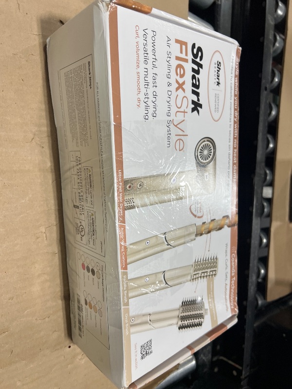 Photo 1 of Shark HD430REF (Refurbished) FlexStyle Air Styling & Drying System, Powerful Hair Dryer Brush & Multi-Styler with Auto-Wrap Curlers, Paddle Brush, Oval Brush, Concentrator Attachment, Stone (Renewed)