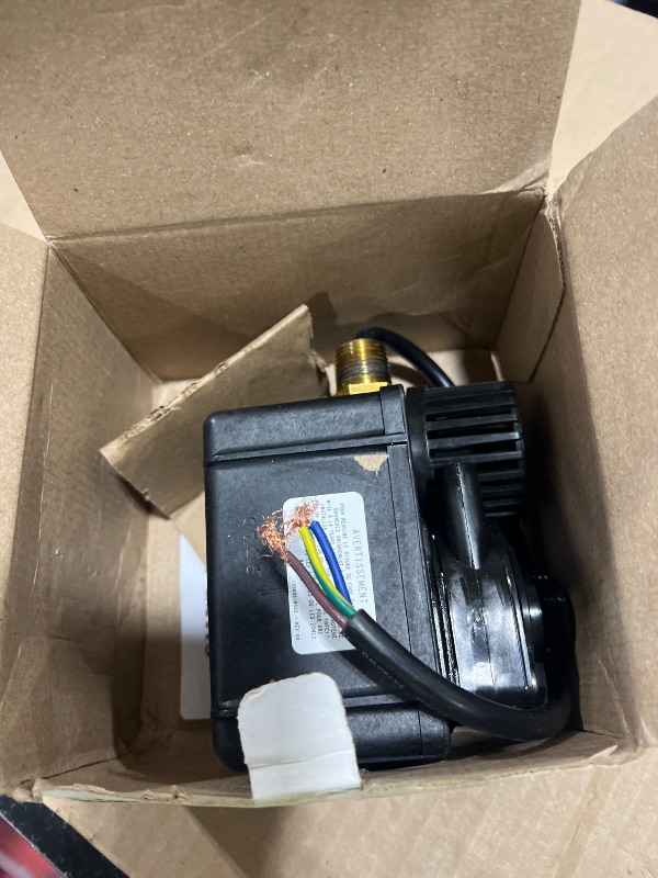 Photo 1 of Little Giant PE-2YSA 115V, 1/40 HP, 300 GPH Polyester Submersible Parts Washer Pump with Conduit Fitting for Aqueous Solutions or UL-listed Solvents with 6-Ft. Plugless Power Cord, Black, 518550