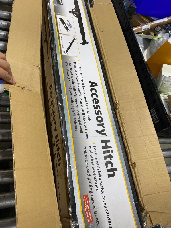 Photo 1 of Stromberg Carlson CC-300 Adjustable Accessory Hitch - Hitch Receiver for Bike Rack and Carriers, Ideal for Back of Camper, Travel Trailer & RV, Camper Trailer Hitch, Adjustable Truck Hitch, Black