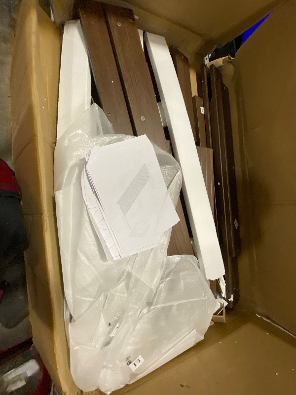 Photo 1 of Wooden King Size Headboard Only, 80.2" Wide Modern Farmhouse Headboards, Wingback Boho Mid Century Head Board, Wall Mounted Fluted Panel, Walnut