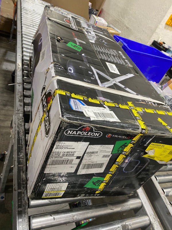 Photo 1 of Napoleon TravelQ PRO285X Portable Propane Gas Grill with Foldable Scissor Cart, Black, 2 Burners, Tailgating, Camping, and Small Outdoor Spaces