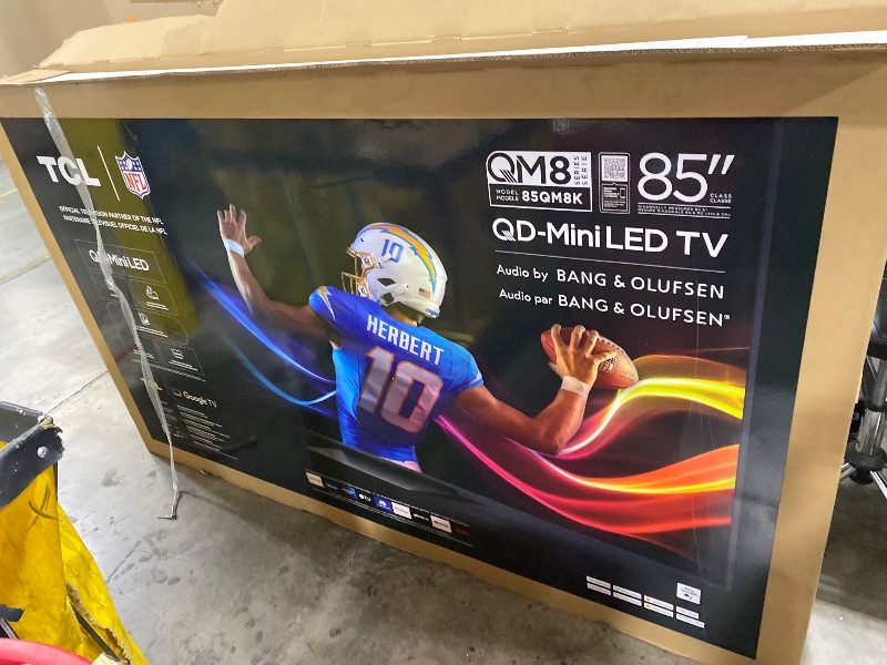 Photo 1 of TCL 85 Inch Class QM8K Series | Mini LED QLED 4K HDR | 85QM8K, 2025 Model | 120HZ-144HZ Anti Reflective Wide Angle Screen Smart Google TV Dolby Atmos | Voice Remote Alexa Gaming Streaming Television