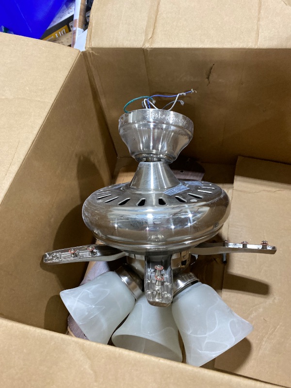 Photo 1 of 72” Large Ceiling Fans, Ceiling Fan with Remote Control and Wall Switch, 6-Speed Reversible Silent DC Motor, Dual Finish 8 Blades, Indoor/Outdoor Gray Contemporary Ceiling Fan for Living Room, Patio