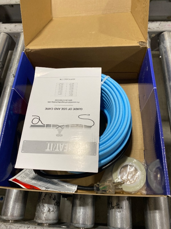 Photo 1 of HEATIT 5JHSF 120Ft Heat Trace Cable for Pipes, Self Regulating Water Pipe Heat Tape, Pre-assembled Heat Cable, ETL Listed, 120V