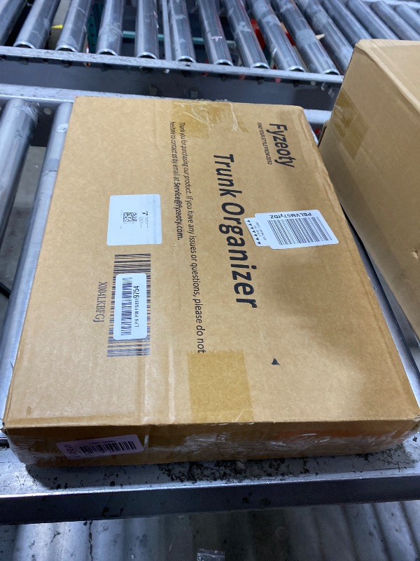 Photo 1 of Fyzeoty Car Organizers for Trunk for Suv Sedan, Leather Storage Box,Magnetic Lid,Collapsible and Adjustable,16.5 inches