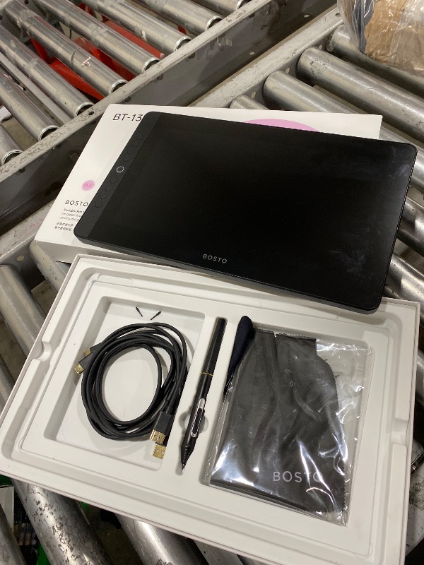 Photo 1 of BISOFICE BT-13HDK Portable Graphics Drawing Tablet 13.3 Inch H-IPS LED Display Anti-Glare Digital Drawing Pad 16K Pressure Level Battery-Free Stylus Passive Technology 8 Customizable Shortcuts Keys