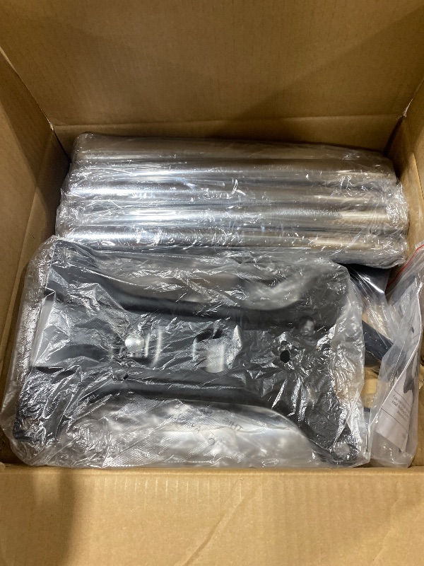 Photo 1 of Frassie Heavy Duty Gaming Office Chair Metal Base Set Replace Part with Bottom Plate Stand Cylinder, 5 Wheels Bell Glides Replacement (Silver)