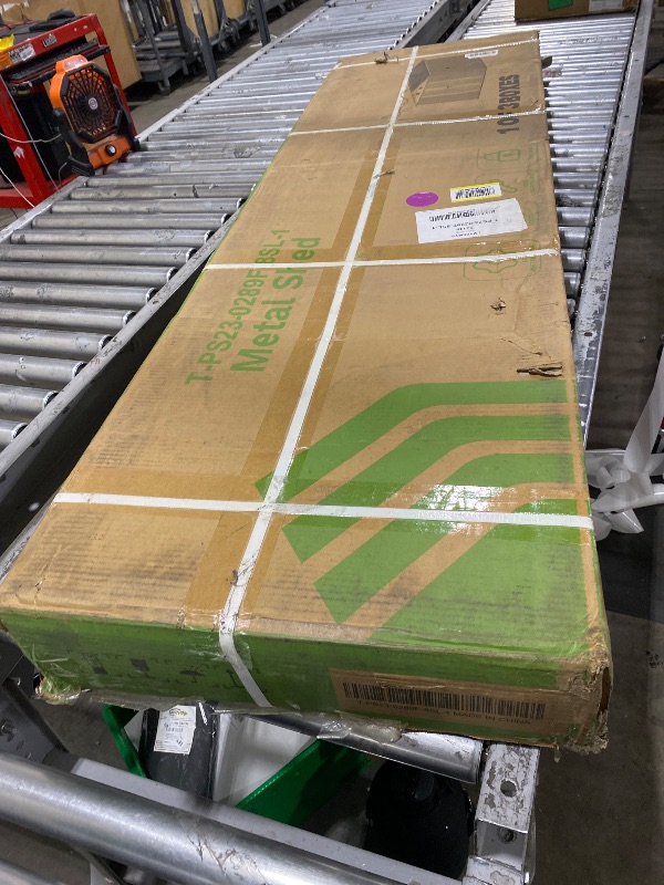 Photo 1 of Patiowell 8x10 FT Outdoor Storage Shed, Large Garden Tool Metal Shed with Sloping Roof and Double Lockable Door, Outdoor Shed for Backyard Garden Patio Lawn, Brown
