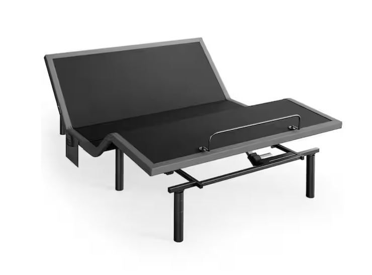 Photo 1 of Black, Queen, Adjustable Bed Frame Base with USB Charging, Lighting and Massage
