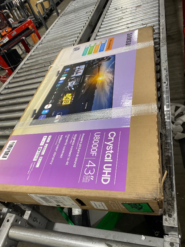 Photo 1 of Samsung 43-Inch Class Crystal UHD U8000F 4K Smart TV (2025 Model) Endless Free Content, Crystal Processor 4K, MetalStream Design, Knox Security, Alexa Built-in