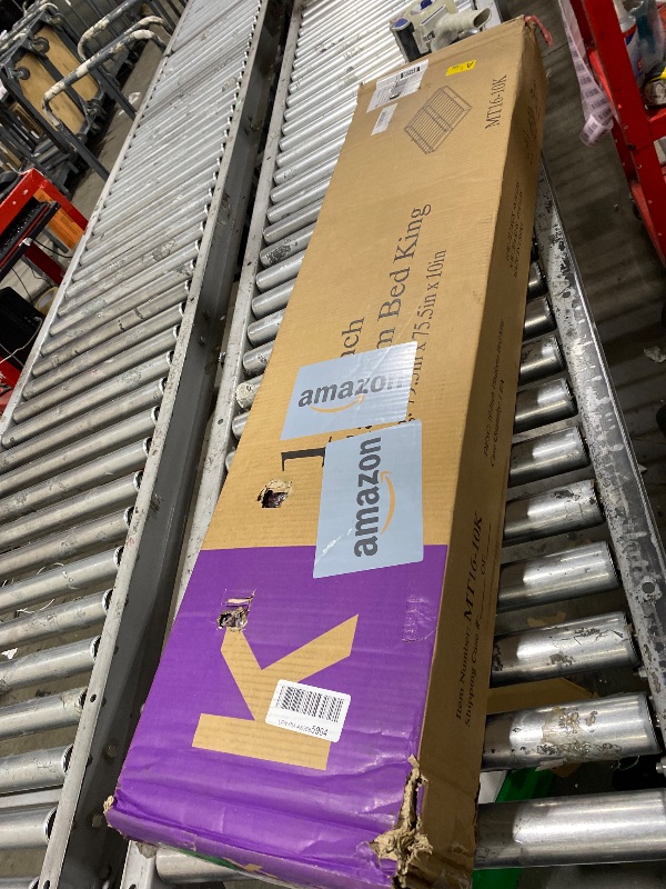 Photo 1 of Firpeesy Upgrade Anti Bending and Round Corner Legs 10 inch Metal King Bed Frame 3500 LBS Heavy Steel Slats Support Platform Bed Frames No Box Spring Needed Platform Noise Free Easy Assembly