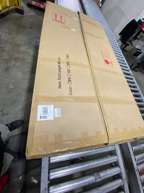 Photo 1 of DMWOODFL 81"x41" Arched Full Length Mirror - Extra Large Floor Standing/Wall Mounted Mirror with Stand, Shatter-Resistant Gold Aluminum Frame for Bedroom, Living Room & Dressing Area`