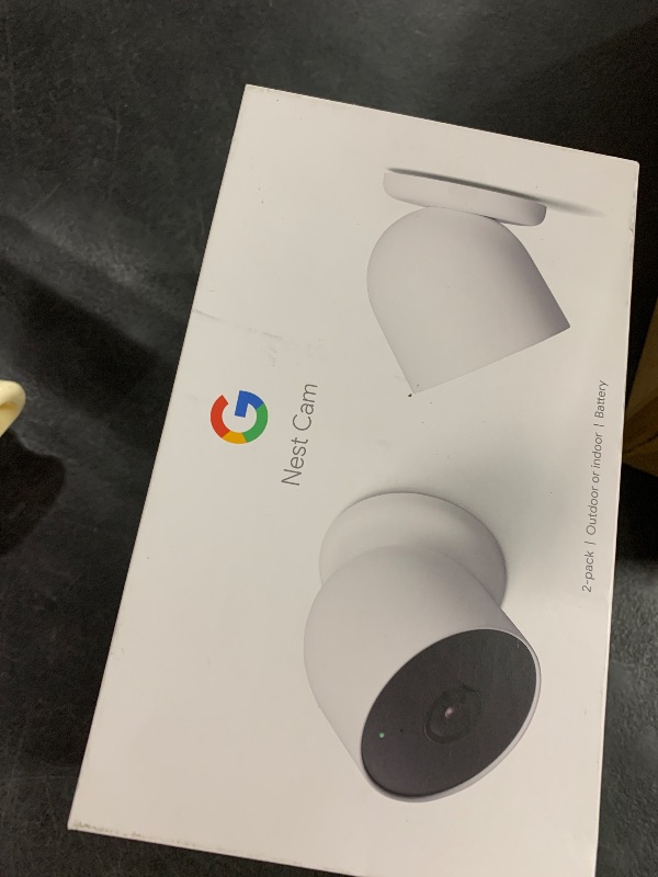 Photo 1 of Google Nest Cam Outdoor or Indoor, Battery - 2nd Generation - 2 Count (Pack of 1)