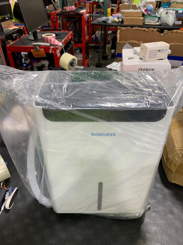 Photo 1 of GoGuess 1600 Sq.ft Dehumidifier for Basement - 21 Pints, Drain Hose & Humidity Control Large Room Dehumidifiers for Home, RV, Bathroom, Bedroom - 3 Modes & 24H Timer White