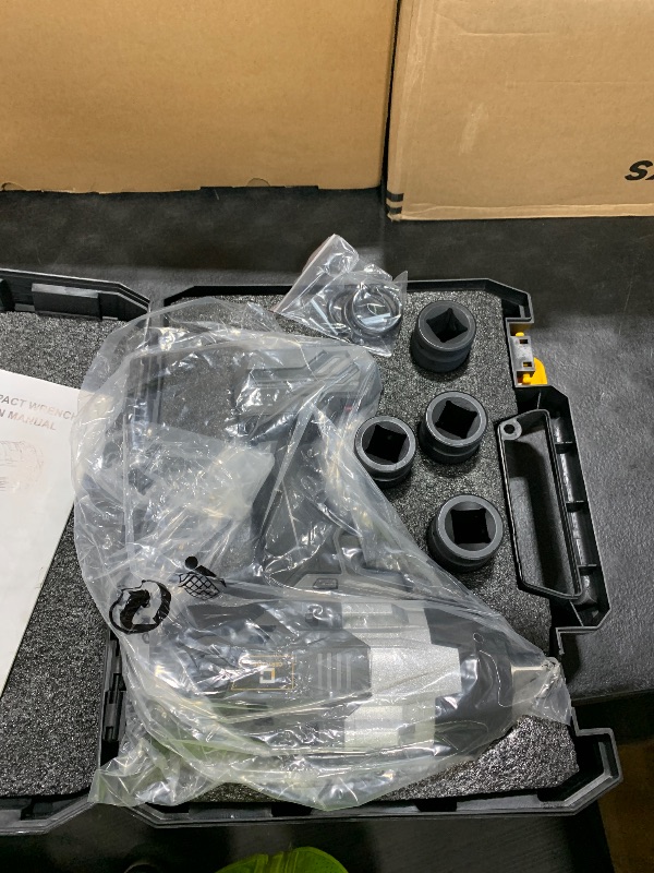 Photo 1 of Cerycose Cordless Impact Wrench 3/4 inch Compatible with 20V Battery, Cerycose1850ft-lbs (2500N.m) Brushless Electric Impact Gun, High Torque Impact Driver, Heavy-Duty Automotive 4 Sockets