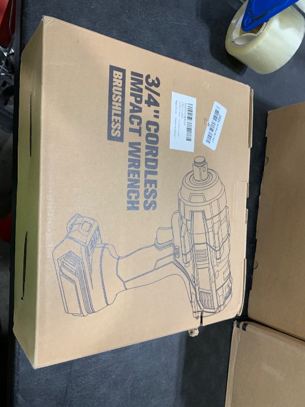 Photo 1 of Cerycose Cordless Impact Wrench 3/4 inch Compatible with 20V Battery, Cerycose1850ft-lbs (2500N.m) Brushless Electric Impact Gun, High Torque Impact Driver, Heavy-Duty Automotive 4 Sockets