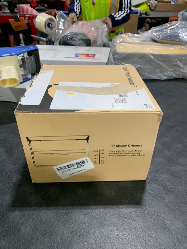 Photo 1 of Techphardo 1Gallon No Spill Dog Water Bowl-3.8L Large Capacity, BPA-Free, Anti-Splash & Anti-Digging Design with Non-Slip Base for Messy Drinkers