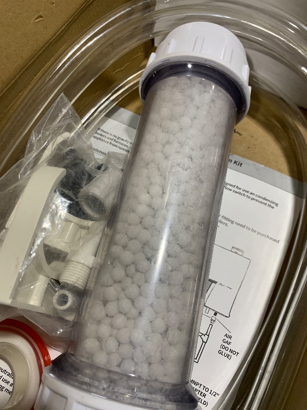 Photo 1 of Condensate Neutralizer Kit, Compatible with Rinnai Tankless Water Heater, Replacement for Model 804000074 - Acidic Condensate Neutralizer Prevents Pipe Corrosion & Damage