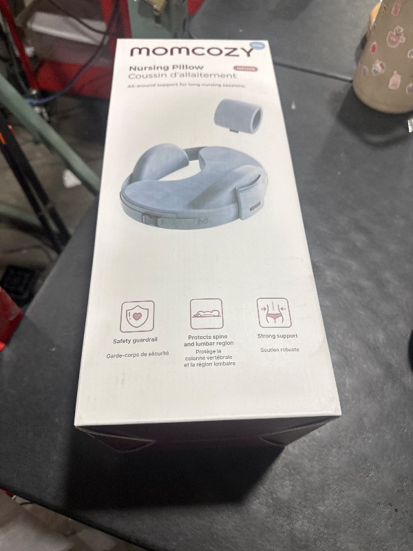 Photo 1 of Momcozy CozyPro Nursing Pillow - All Around Lumbar & Arm Support - Safety Guard, Firm & Springy Memory Foam-Stable, Ergonomic Support, Easier Breastfeeding, Wider Cushion, Adjustable, Removable Cover