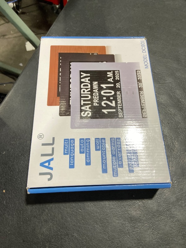 Photo 1 of ?New 2026? Digital Calendar Alarm Day Clock - with 8" Large Screen Display, am pm, Multiple Alarms, for Impaired Vision People, The Aged Seniors, The Dementia, for Desk, Wall Mounted, Black