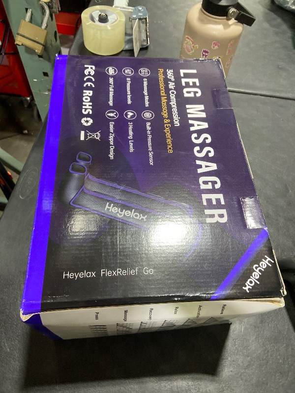 Photo 1 of Heyelax Leg Compression Massager for Circulation and Pain Relief FSA, Air Compression Boots Sleeve for Fast Recovery, Cordless Leg Massager for Muscle Relaxation- for Athletes, Runners, Gym