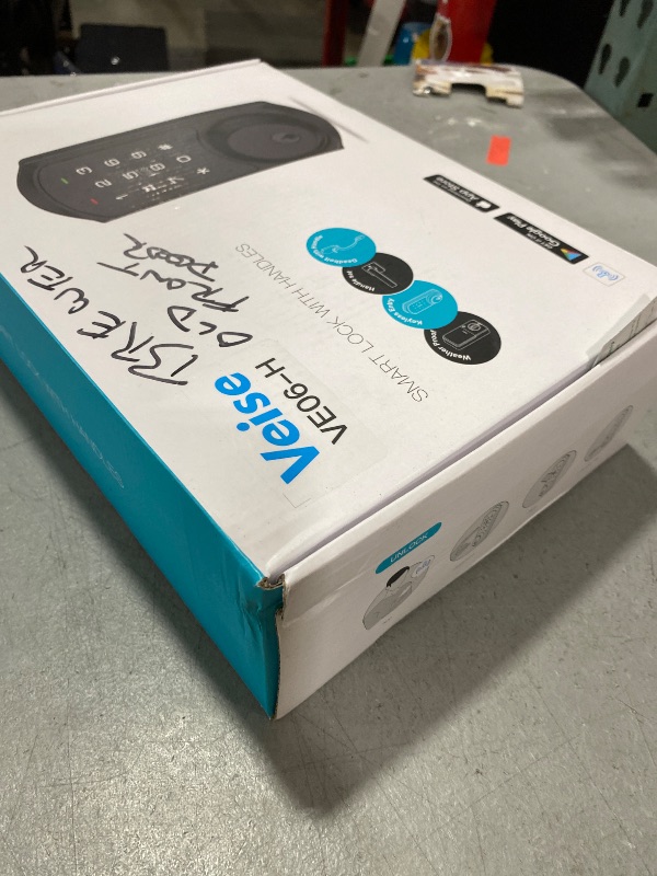 Photo 1 of Veise VE06-H Smart Front Door Lock Set, App Control, Keyless Entry Deadbolt with Lever Handle, Electronic Digital Touchscreen Keypad, Auto Lock, Easy Install, Satin Nickel