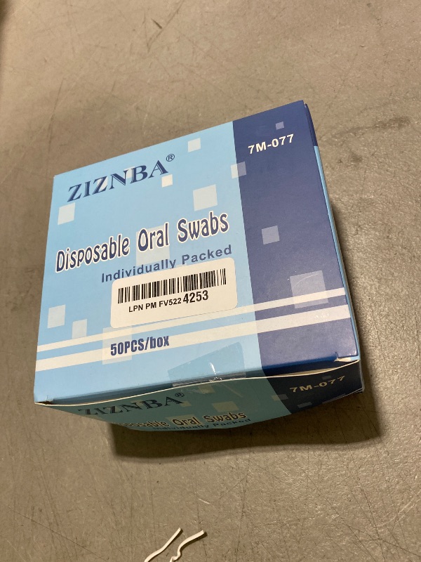 Photo 1 of (50 PCS) Disposable Oral Swabs, Sterile Dental Sponge Swabsticks Unflavored for Mouth & Gum Cleaning
