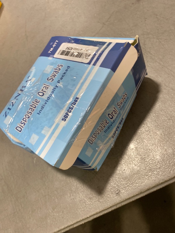 Photo 1 of (50 PCS) Disposable Oral Swabs, Sterile Dental Sponge Swabsticks Unflavored for Mouth & Gum Cleaning