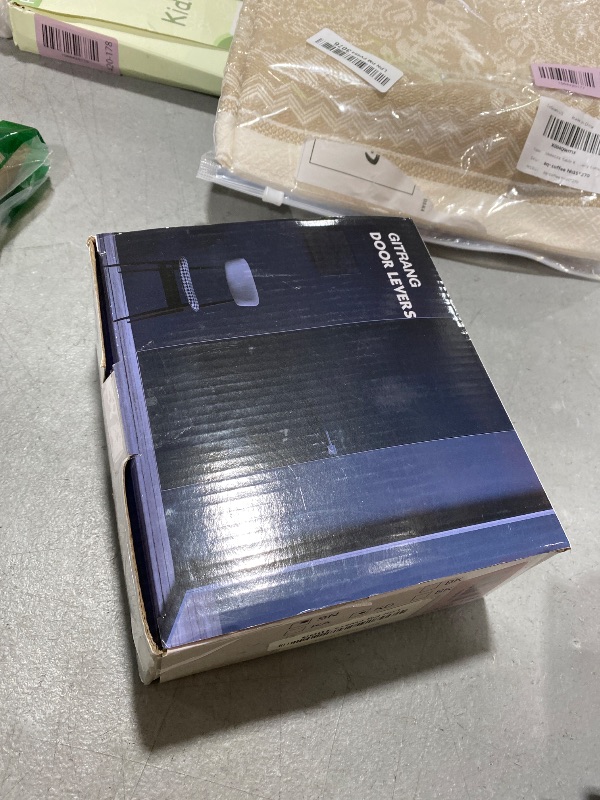 Photo 1 of (1 Pack) Keyed Alike Front Door Lever Lockset with Single Cylinder Deadbolt Combination Set, Wave Style Lever, Front Door/Exterior Door Knob with Lock and Deadbolt, Satin Nickel Finished