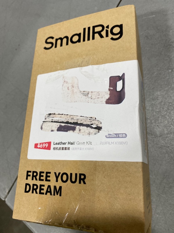 Photo 1 of SMALLRIG X100VI Half Leather Case Kit with Shoulder Strap, Retro Style Leather Camera Half Case with Aluminum Alloy Frame for FUJIFILM X100VI (Brown)