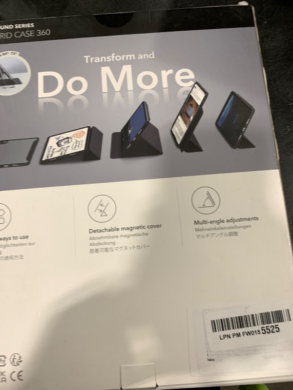 Photo 1 of ESR for iPad Pro 13 Inch Case (M5/M4) 2025/2024, Removable Magnetic Cover, Vertical Stand, Fully Supports Pencil Pro and Pencil(USB-C), Rebound 360 Series, Black