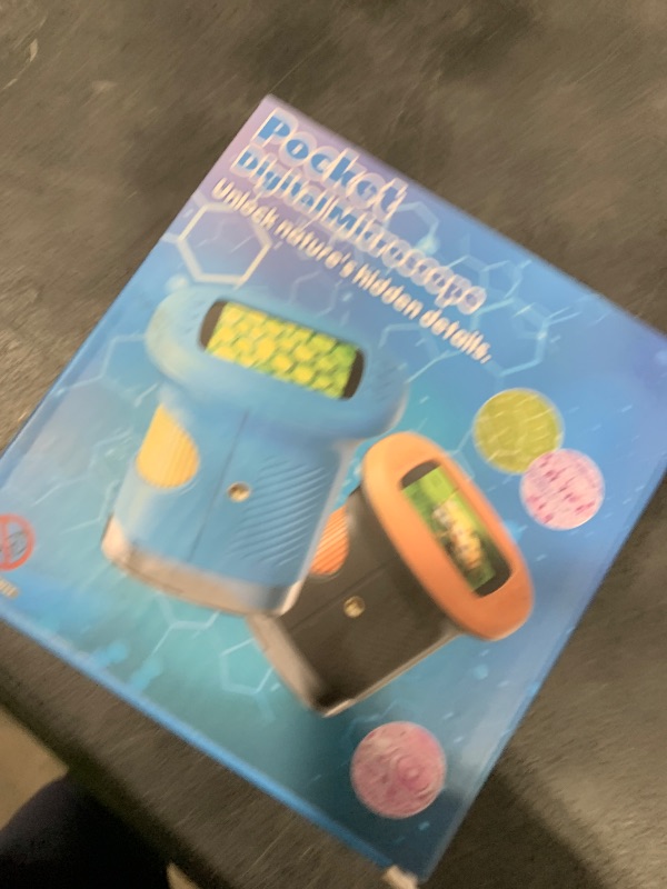 Photo 1 of 1000X Handheld Microscope for Kids, 4K 2.4" Screen Digital Kids Microscopes with 12 Slides, Portable Edu Toys Gifts for Age 3 4 5 6 7 8 9 10 11 12 Year Old Boys Girls Children Students(Blue)