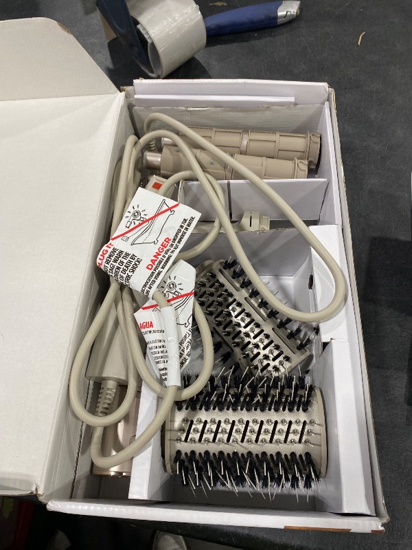 Photo 1 of Shark HD430REF (Refurbished) FlexStyle Air Styling & Drying System, Powerful Hair Dryer Brush & Multi-Styler with Auto-Wrap Curlers, Paddle Brush, Oval Brush, Concentrator Attachment, Stone (Renewed)