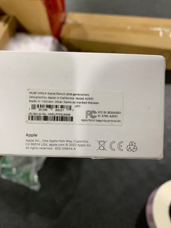 Photo 1 of Apple Pencil (2ND Generation) (MU8F2AM/A)