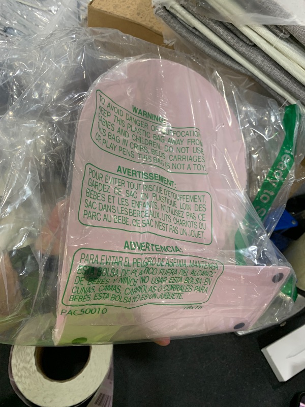 Photo 1 of 1 Pc Pink Magnetic Bulletin Board 7.87x11 Inch Tabletop Memo Display Board with Easel Stand for Home Office Kitchen Table Supplies