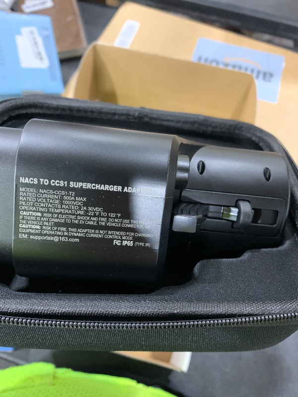 Photo 1 of Imdot NACS to CCS1 Charger Adapter Compatible with Tesla Superchargers, UL2252 Certification Electric Vehicle Adapter with Interlock (500A/1,000V), Fast Charge for Electric Vehicle