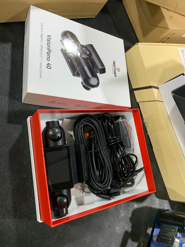 Photo 1 of REDTIGER 4 Channel 360° View Dash Cam, Dual STARVIS 2, 2.5K*2+1080P*2 Dashcam Front and Rear Inside Left Right, 5.8GHz WiFi, 8 IR Lights Night Vision, 4 Adjustable Lenses, Included 128GB Card (VP40)