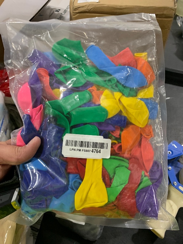 Photo 1 of 100 PCS Balloons, 12 Inch Assorted Colors Balloon & 10 Kinds of Color Balloons, Latex Balloon Bulk for Birthday, Baby Shower, Wedding, Family Party.