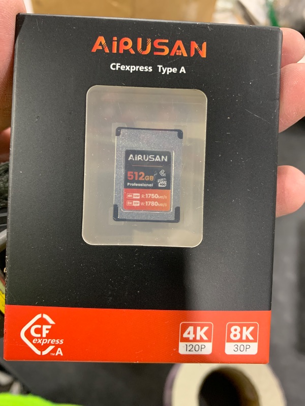 Photo 1 of 512GB CFexpress 4.0 Type A Card Up to 1750MB/s Read Speed & 1780MB/s Write Speed, CFexpressType A Memory Card for RAW 4K/8K Video Recording Compatible with Sony Alpha Sony FX Cameras