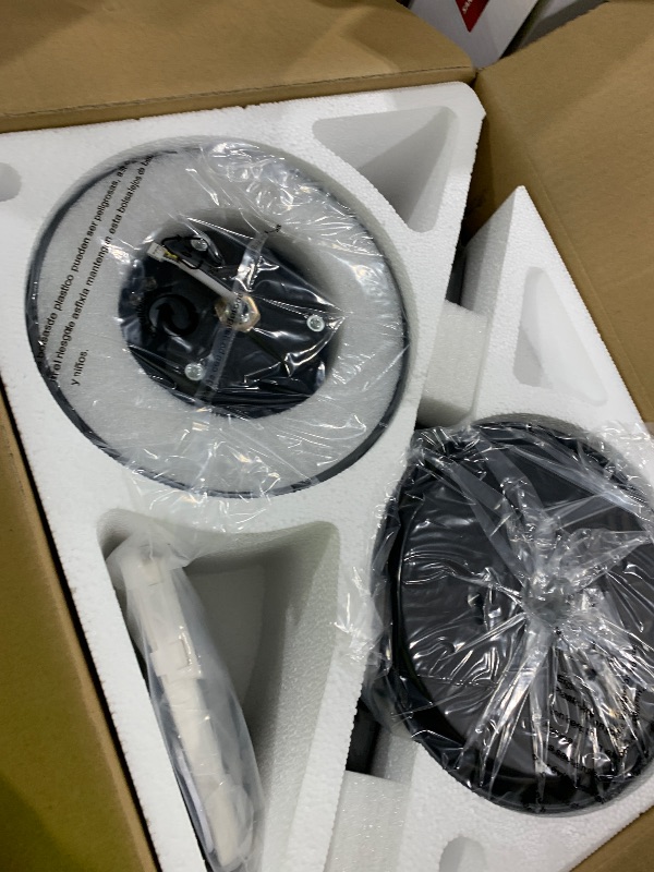 Photo 1 of **BLACK** ZMISHIBO 52 Inch Ceiling Fan with Light, App&Remote Control, Flush Mount Low Profile, Dimmable 20W LED Light, Quiet Reversible Motor for Bedroom, Living Room, Apartment, Nickel