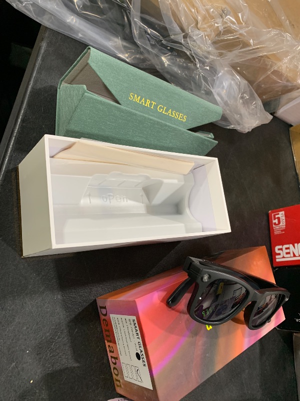 Photo 1 of Demabon Upgraded Ai Smart Bluetooth Glasses, 800w Anti-Shake Camera Glasses, 1080p Video Recording, Ai Real-Time Translation, Open-Back Headphone Audio, Voice Assistant, Sunglasses for Men Women