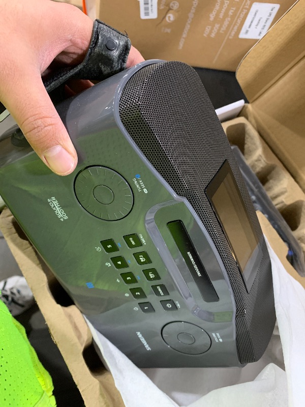 Photo 1 of Sangean RCR-30 FM-RBDS/AM/Bluetooth/Aux-in Digital Tuning Clock Radio with USB Phone Charging and Sound Soother, Gray