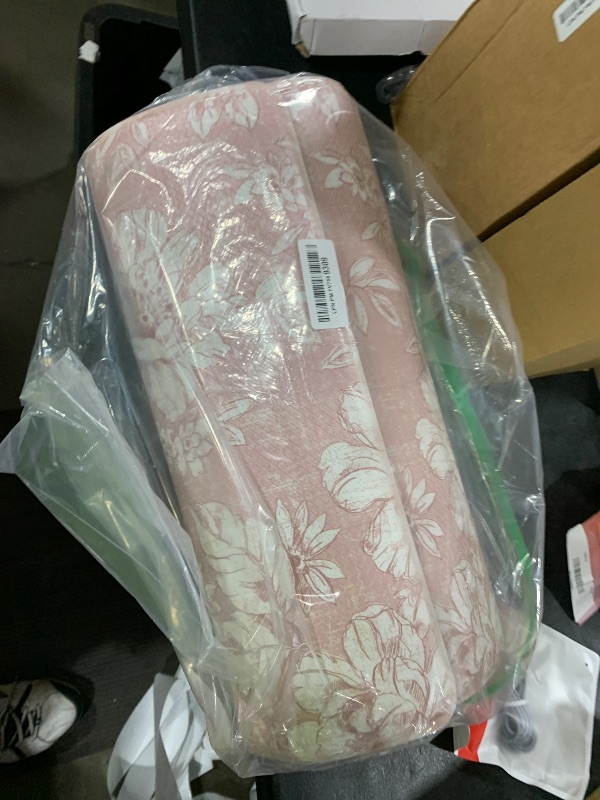 Photo 1 of Laura Ashley - Anti-Fatigue Kitchen Mat, Iris Floral Design, Stain, Water & Fade Resistant, Cooking & Standing Relief, Non-Slip Backing, Measures 17.5" x 60", Soft Pink Iris