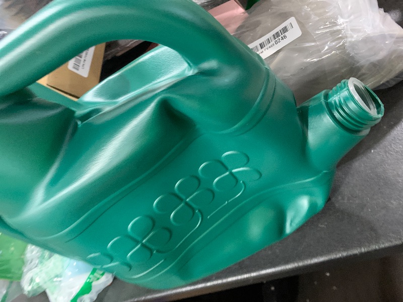 Photo 1 of 2 Gallon Watering Can, Garden Watering Can Outdoor, Plant Water Can with Removable Long Spout and Stainless Steel Sprinkler Head, Large Plastic Outdoor Watering Cans for Gardening Flower Plants(no spout included and container is dented but still able to h