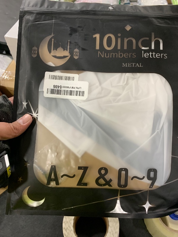 Photo 1 of 10 Inch House Numbers and Metal Letters for Outdoor Signs, House Numbers for Outside, Aluminum Address Letters and Numbers for Door, Mailbox, Garden, Perfect for Home or Office (Number 0)